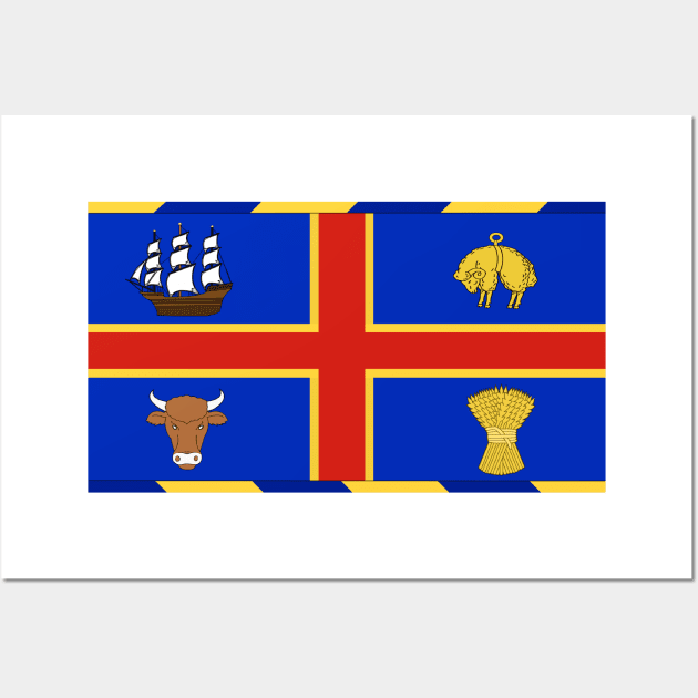 Flag of Adelaide Wall Art by Wickedcartoons